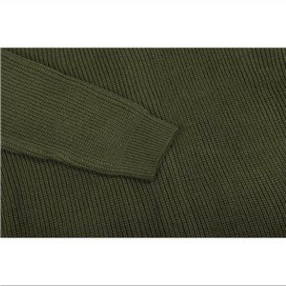 New Men's Cardigans Slim Fit Green - Picture 3 of 5